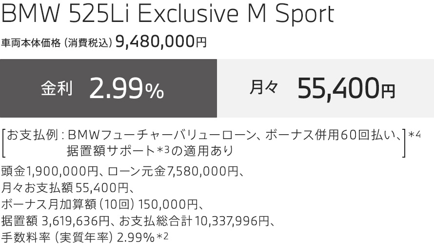 5 LONG WHEELBASE　お支払例